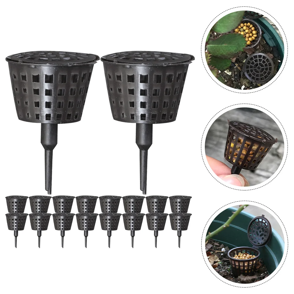 

30 Pcs Accessories Orchid Pots Bonsai Basket Mini Planting Fertilization Container Gardening Plastic Accessory Cover