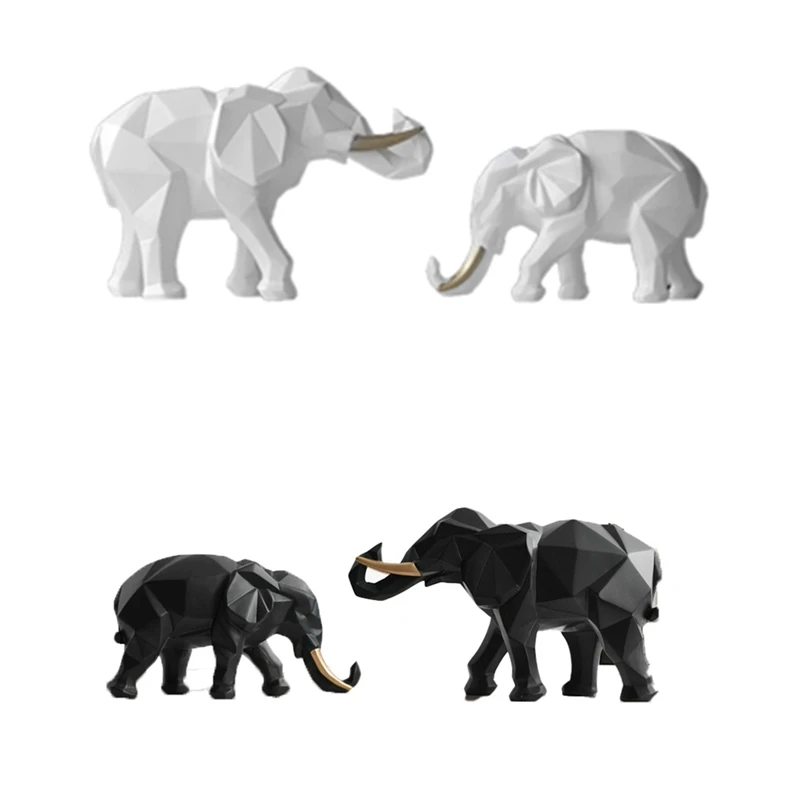 

Elephant Figurine Resin For Home Office Hotel Decoration Tabletop Animal Modern Craft India Elephant Statue Decor
