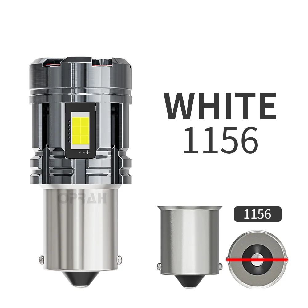 1 шт. 1156 ba15s P21W 1157 BAY15D светодиодная лампа Canbus без ошибок P21/5W T20 7443 7440 W21W WY21W указатель поворота задний фонарь белый
