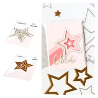 nested stars metal cutting dies hot foil for diy scrapbooking crafts maker photo album template handmade decoration 2022 new