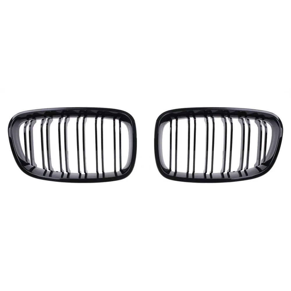 

Brand New Gloss Black Front Hood kidney Double Line Grille Grill For BMW 1 Series F20 2012-2014