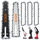 46-дюймовая цепь и направляющая пластина Набор мини-бензопилы Замена Аккумуляторная электрическая цепь пилы Резка ветвей по дереву Острые цепи