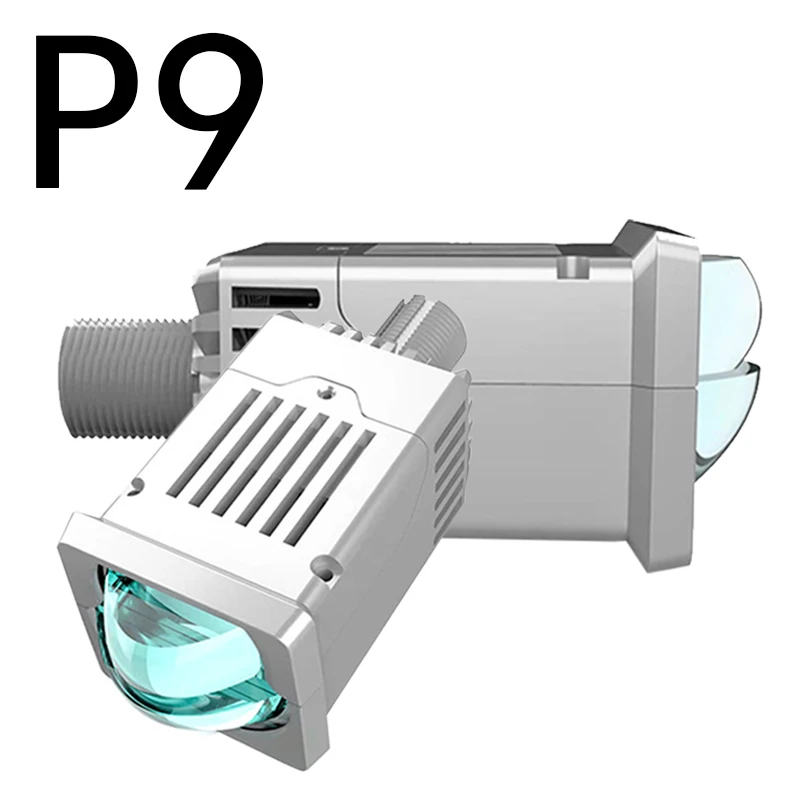 Автомобильные лазерные фары P9 H4 H7, неразрушающая установка, Модифицированная Универсальная автомобильная светодиодная проекционная линза, матрица Auxliary