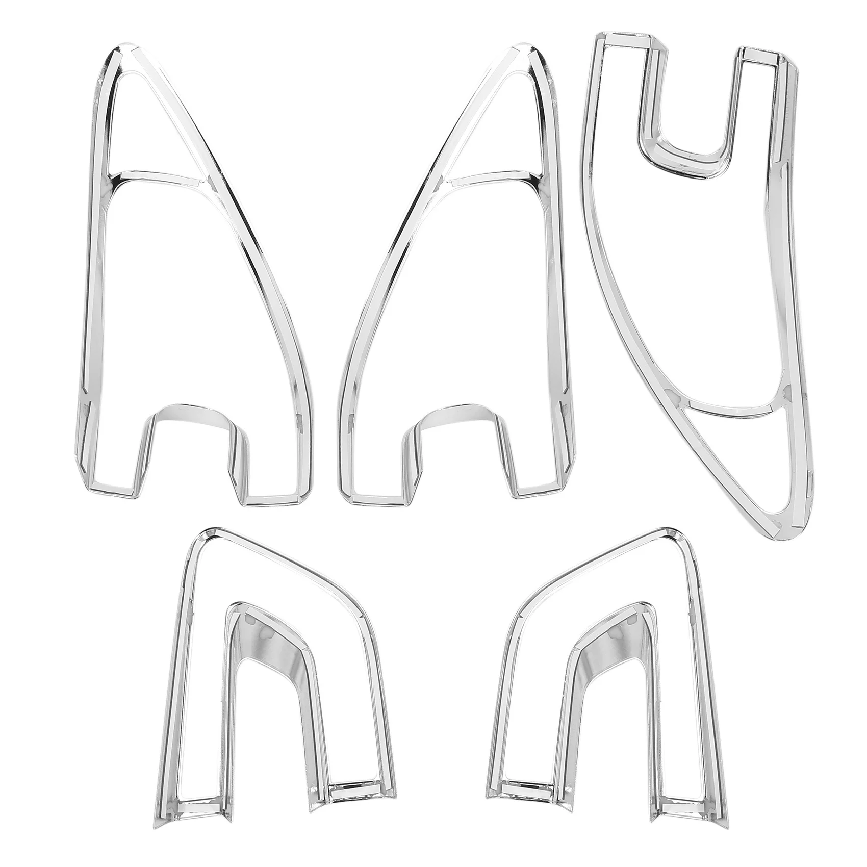 

4Pcs Car Tail Light Cover Trim Frame For Renault Kadjar 2015 - 2018