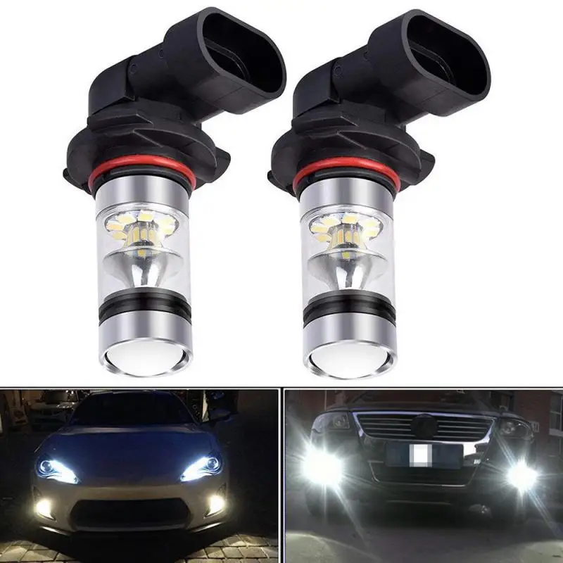 

2pcs H10 H11 LED Fog Light 9005 HB3 9006 HB4 25W 1200LM 6000K Bright White LED Car Anti Fog Light Bulb Daytime Running Lamp DRL