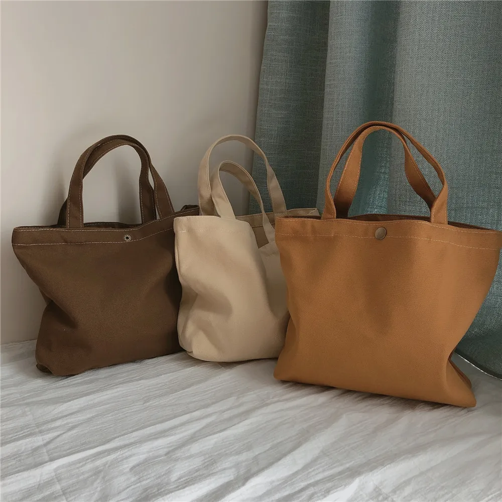 

Модные холщовые сумки, женская однотонная сумка для покупок, экологически чистая складная сумка, сумки для продуктов, складная карманная Сумка-тоут, сумка на плечо