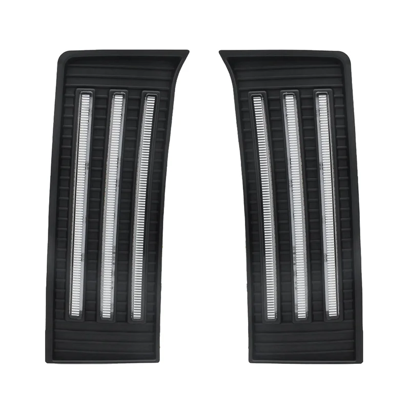 LED Daytime Running Lights Fog Turn Indicators 2-Color Streamer Steering Suitable for Tundra 22-23