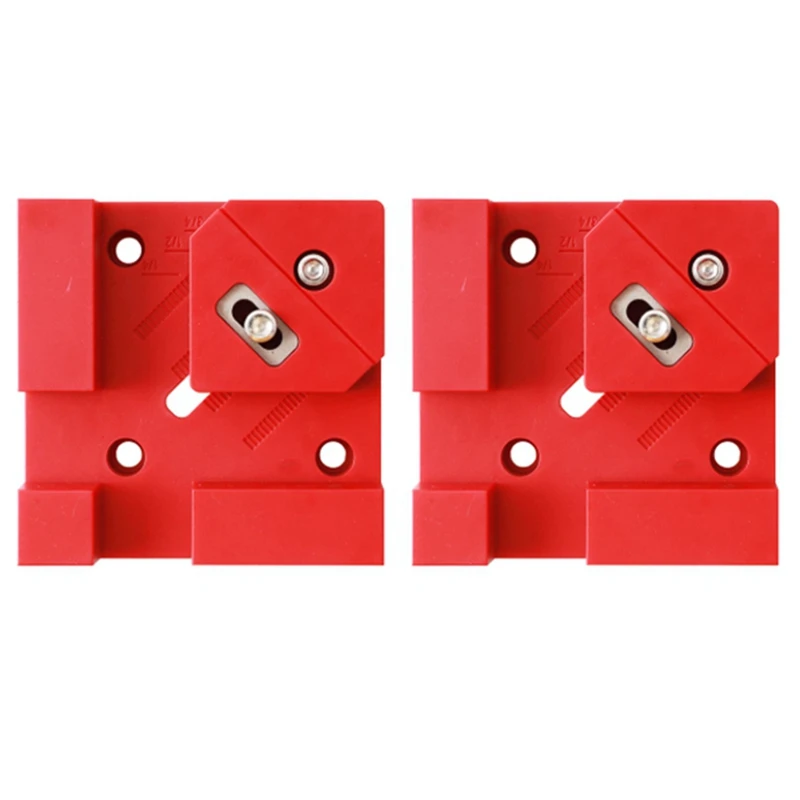 

2Pcs Clamp Squares Auxiliary Fixture Board Fixed Precision Clip Splicing Board Fixed Clip Fixing Tool Woodworking Tools