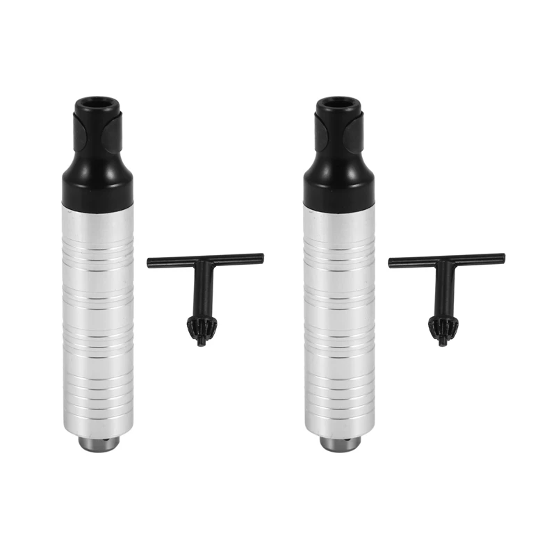 

2X Handpiece Handle Key Drill Chuck For Flex 3 Jaws Fit Flexible Shaft For Foredom Grobet Motor Rotary Tool Accessory