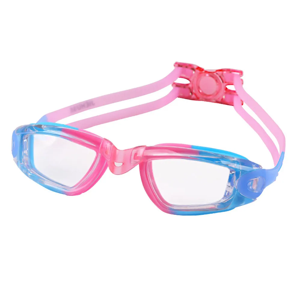

For Child Swimming Glasses Swim Goggles Anti Fog Lens Colorful Mirror Coated Lens Polycarbonate Waterproof Fram