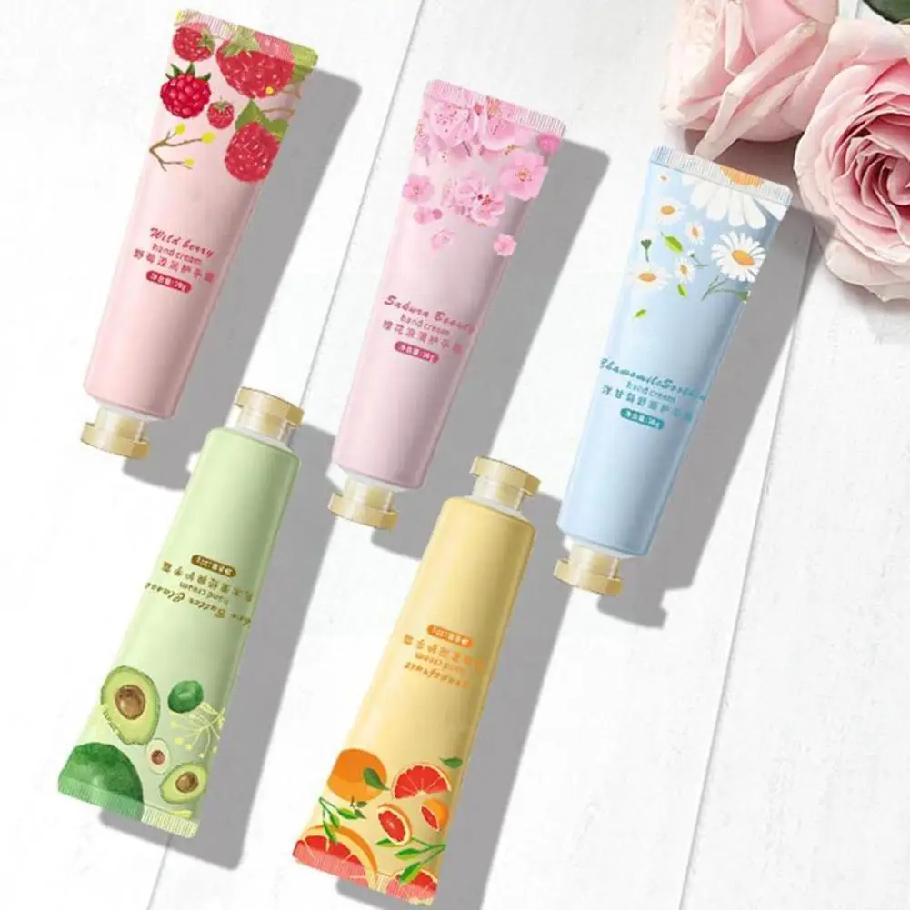 

30g Hand Cream Random Type Plant Essence Hand Cream Moisturizing Cosmetics Non-greasy Care Hand Cream For Men And Women U0o9