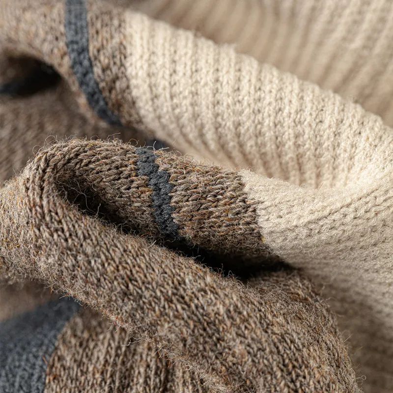 Мужские шерстяные чулки с петлями модные зимние теплые кашемировые длинные