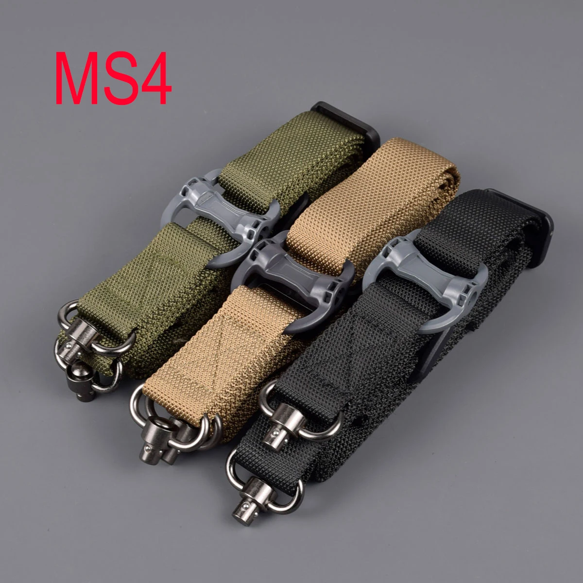 

Adjustable MS2 MS3 MS4 Tactical Nylon Two Points Rifle Sling/Strap Gun Sling Multi Mission Release Rifle Hunting Accessorie
