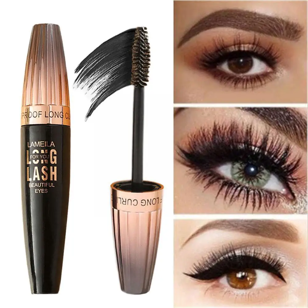 

1 Pc 4D Silk Fiber Eyelashes Lengthening Mascara Waterproof Macara Growth Long Rimel Lash Cils Faux Lengthens Lasting Eyelash