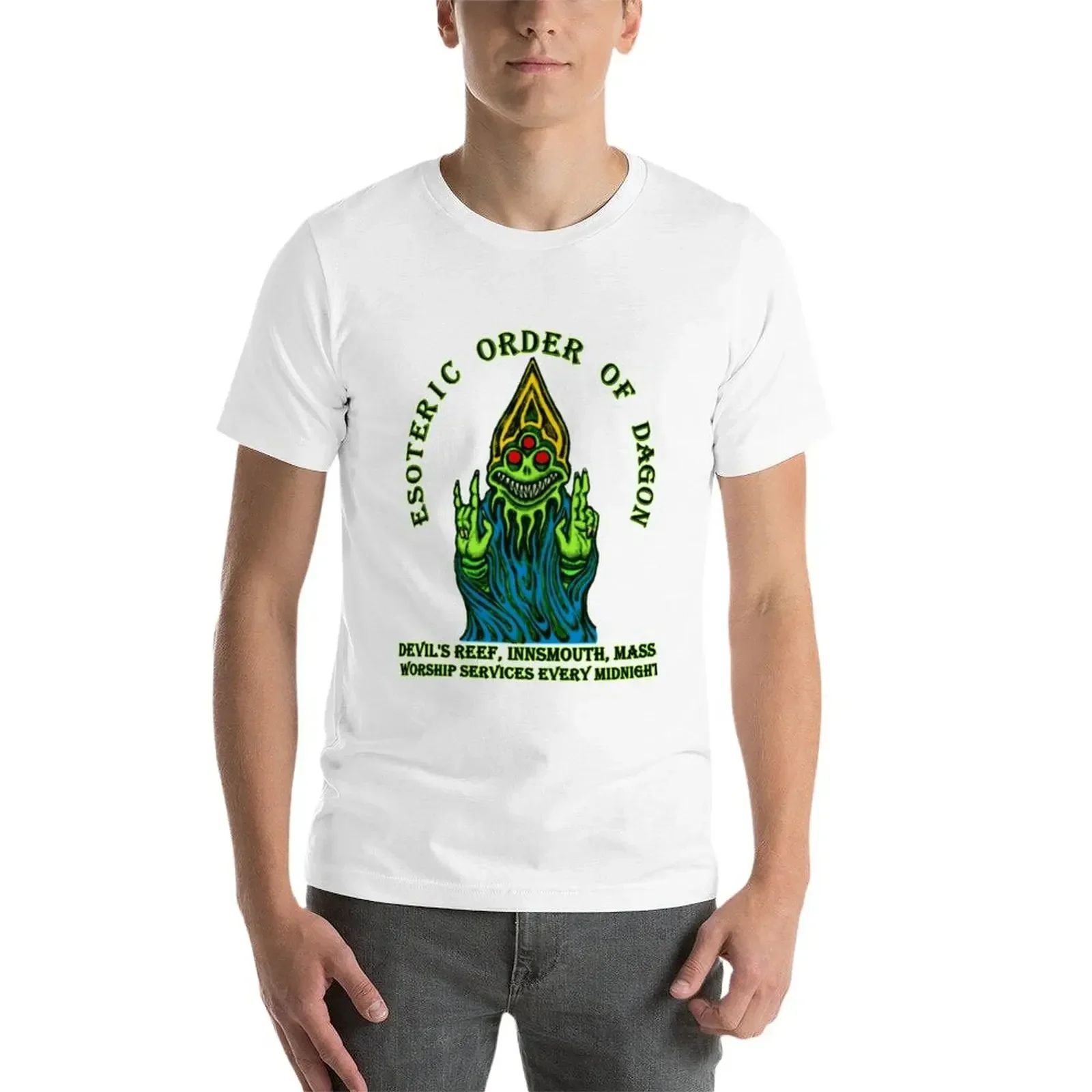 Esoteric заказ Dagon футболка винтажные женские топы быстросохнущие мужские