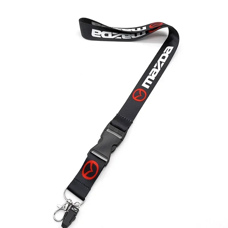 

Брелок для ключей с ремешком для карт, мотоциклетный автомобильный брелок для ключей на шею, цепочки для Mazda 2 3 6 Atenza MX3 MX5 CX9 CX5 CX7 CX4 CX3 RX8 RX7 Axela