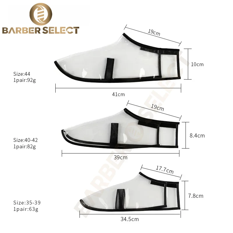 Обновленные Прозрачные Бахилы Для Парикмахерской С Полным Покрытием Женская