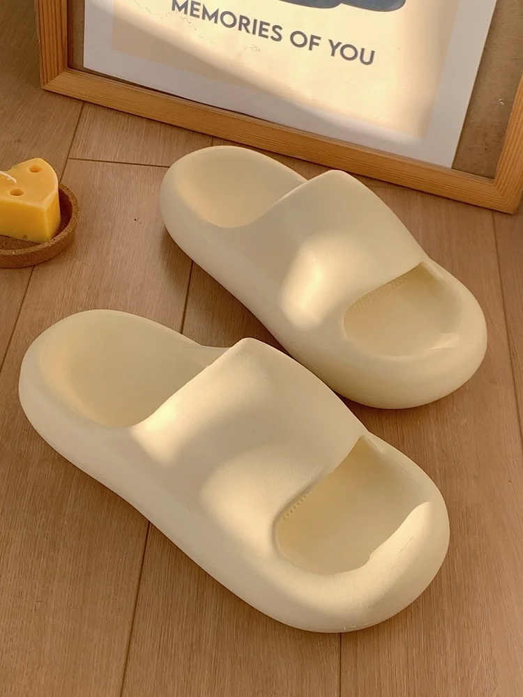 2023 Summer Man Women Slippers Soft Eva Odor Proof Anti-skid Soft Thick Soled Slippers Couple Summer Lovely