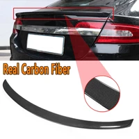 high quality real carbon fiber rear trunk spoiler lip wing for jaguar xf x250 2008 2015 rear trunk roof wing spoiler lip