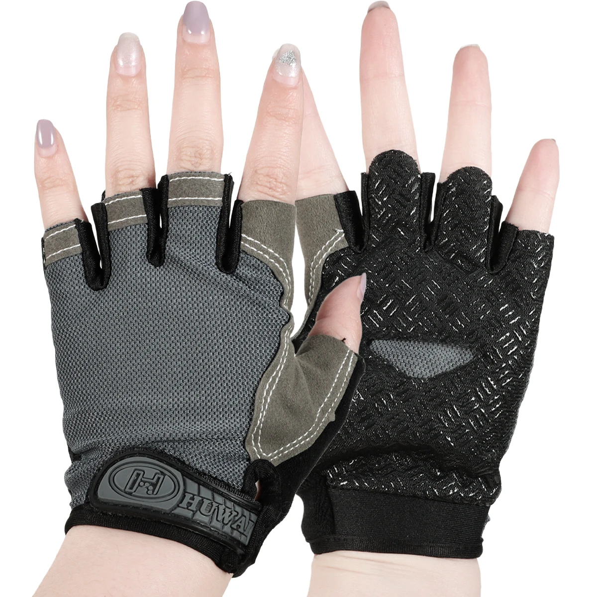 

Нескользящие перчатки с открытыми пальцами, мотоциклетные перчатки, эластичные перчатки с защитой от ударов, фитнеса, велоспорта, дышащие перчатки с открытыми пальцами для мужчин и женщин, велосипедные перчатки