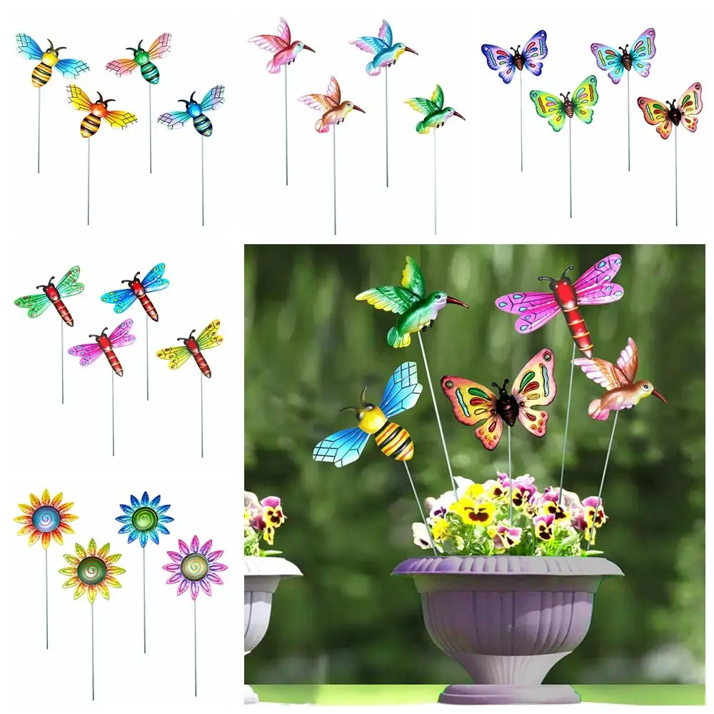

Indoor&Outdoor Metal Garden Accessories Handmade Craft Butterfly Decorations Ornaments Flowerpot Decoration Sculptures