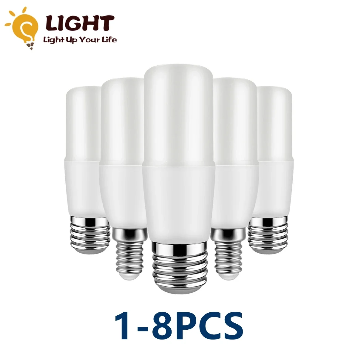 1-8 шт. барная светодиодная лампа-колонка T37 9 Вт E27 E14 супер яркая 3000K 4000K 6000K лампа