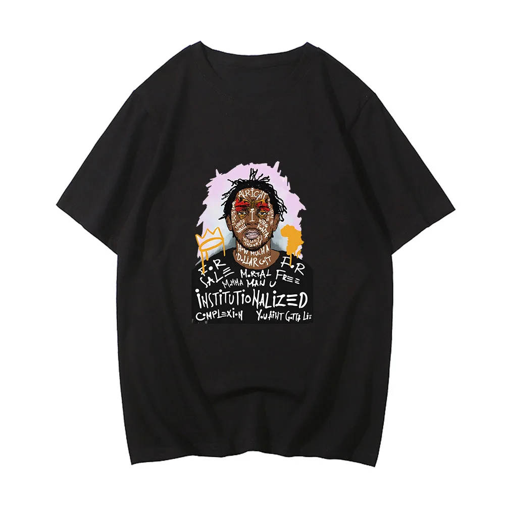 

Kendrick Lamar K. Dot Kung Fu Kenny T-shirts MEN Rapper Hip Hop T Shirts 100% Cotton Tshirts Spring and Summer Casual Sweatshirt