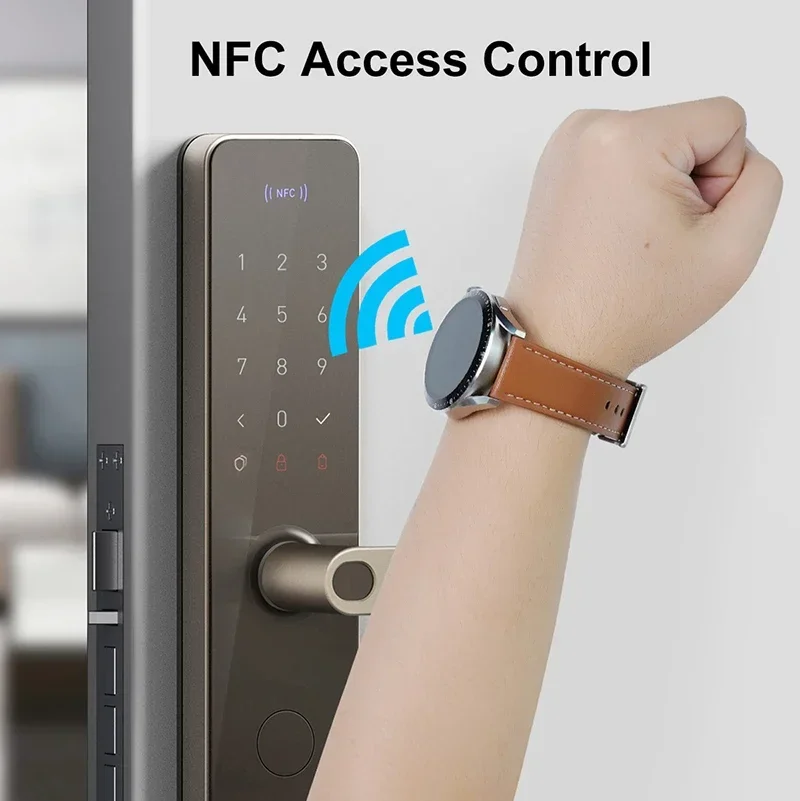 Водонепроницаемые умные часы NFC для мужчин и фитнеса