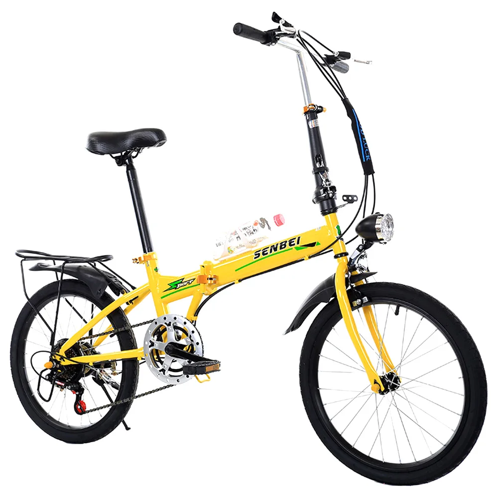 

Folding Bike 20 Inch Variable Speed Adult Men's And Women's Style Ultra-light Portable Fashion Student Sensitive Brake Absorbing