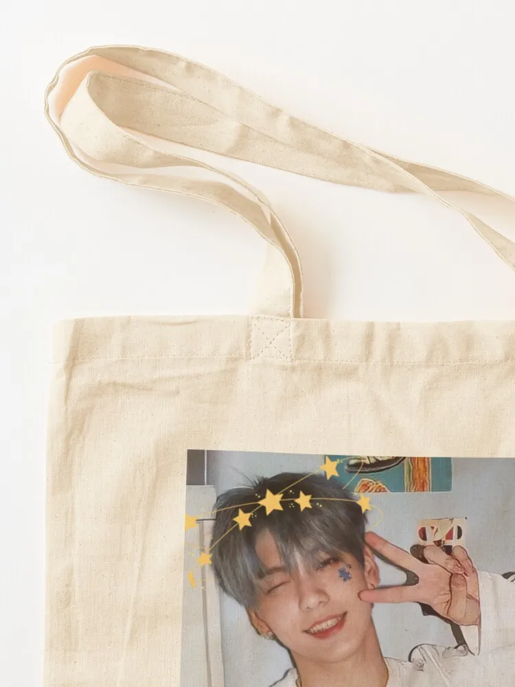 TXT Soobin [TXT VOL.Eight] Большая сумка Женская сумка-тоут для покупок университета Холст