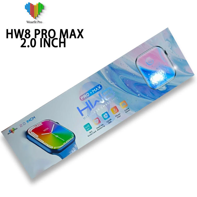 

Wholesale HW8 Pro Max Smartwatch Men 2.0" full screen NFC + New added game blood sugar Women Smart Watch PK Dt100 W57 W27 S8 HW8