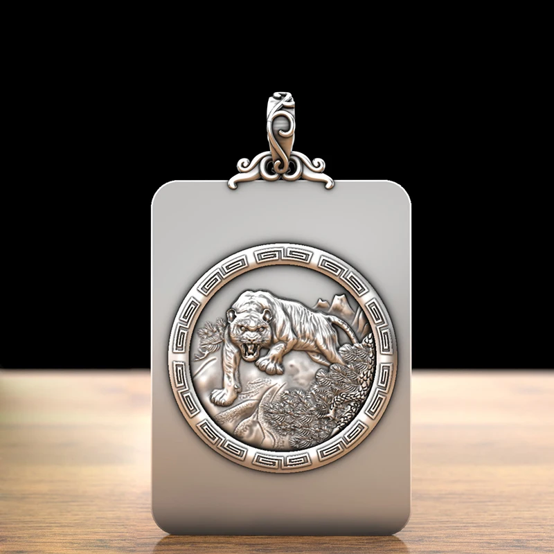 

Новый дизайн, Ретро подвеска в виде тигра, подвеска для мужчин и женщин, модное ожерелье в китайском стиле, ювелирные аксессуары