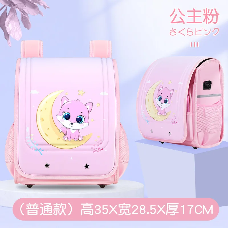 Japanese Trolley Schoolbag kids Wheel school Backpack Removable Children School Bags for boys girls pu leather Luggage Book Bags