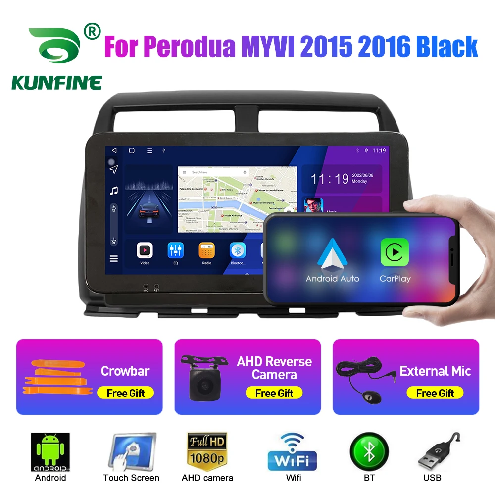 

Car Radio For Perodua MYVI 2015 2016 Black Grey Octa Core Android 10.0 Car DVD GPS Navigation Player Deckless Car Stereo WIFI