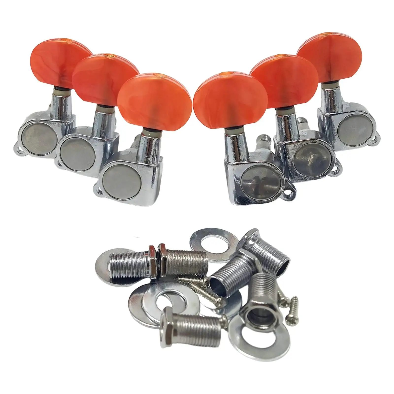 

6Pcs Guitar Tuning Peg Tuner Machine Head for Electric Guitar Spare Parts