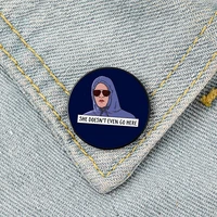she doesnt even go here pin custom funny brooches shirt lapel bag cute badge cartoon cute jewelry gift for lover girl friends