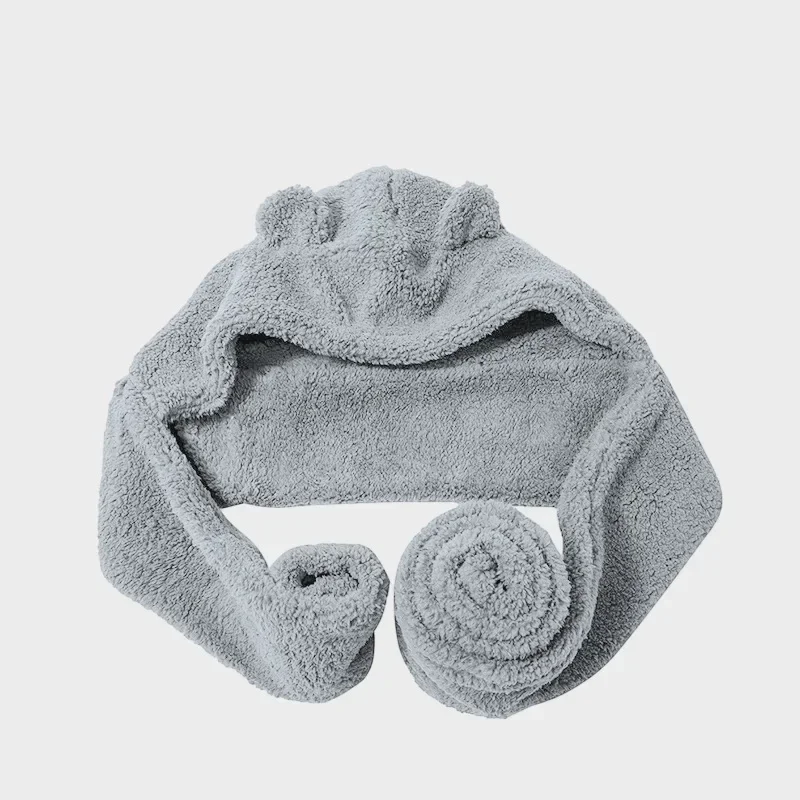 Модный шарф шапки зимний женский милая шапка с ушками медведя Теплый головной