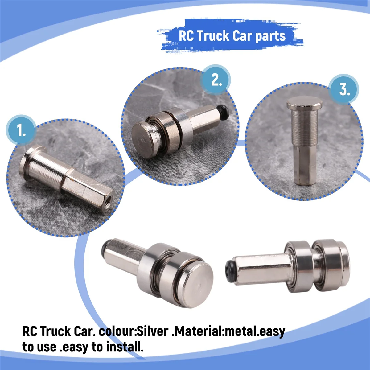 Металлический комбайнер 5 мм ступица колеса шестигранный адаптер с подшипником