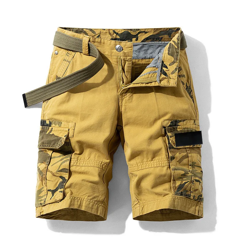 

24SS Multiple Pockets Classic Compass Armband Embroidered Man Loose Casual Cargo Shorts Men Military Outdoors Men Shorts Pants