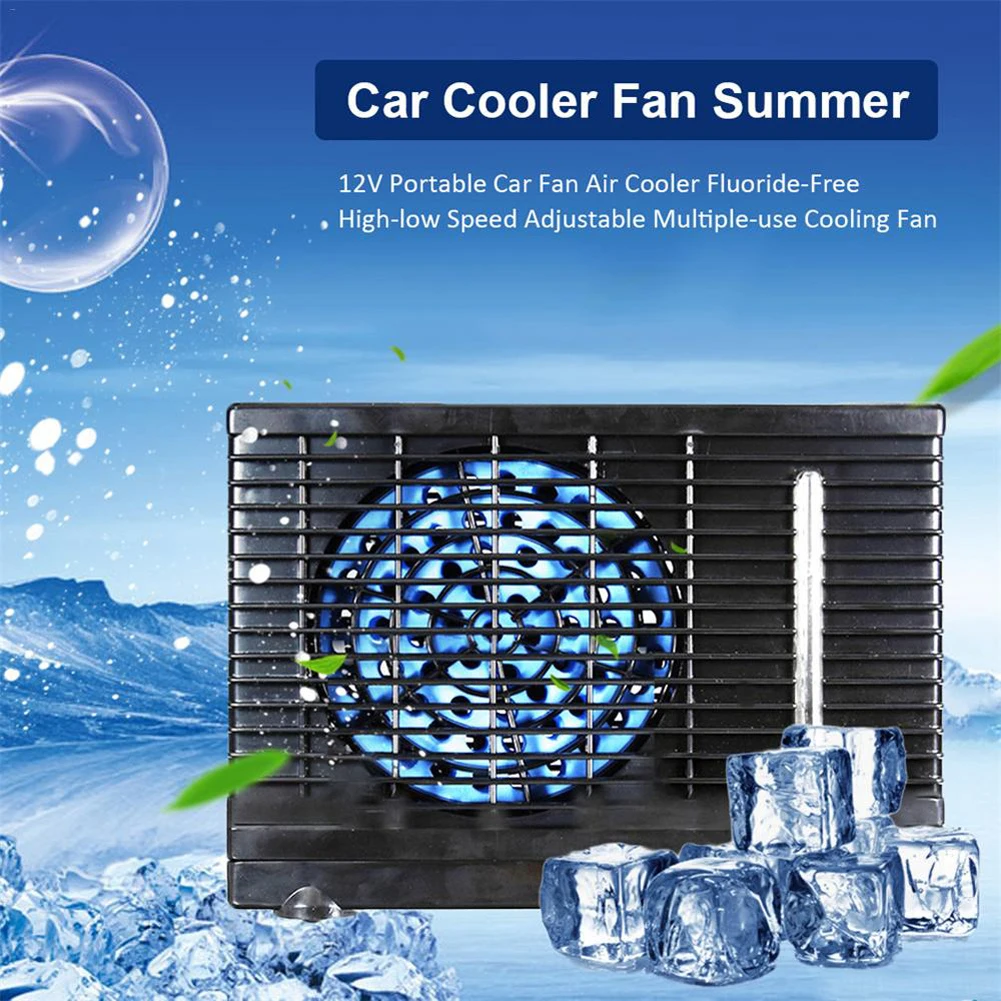 

Электронный портативный автомобильный Кондиционер, регулируемый охлаждающий вентилятор для автомобилей, 12 В, 60 Вт, с испарительной защитой от воды и льда
