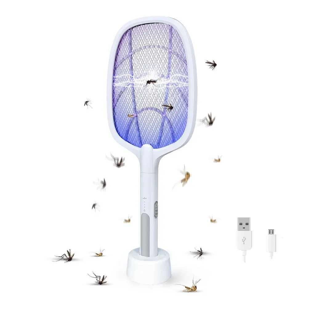 

Горячая Распродажа 3000 в электрическая ракетка для насекомых Swatter Zapper USB 1200 мАч перезаряжаемая Москитная мухобойка Kill Fly Bug Zapper Ловушка-убийца
