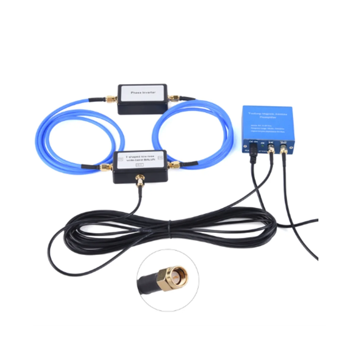 Портативная магнитная антенна усилитель 250 мВт пассивная петля SMA/BNC/3 5 мм аудио
