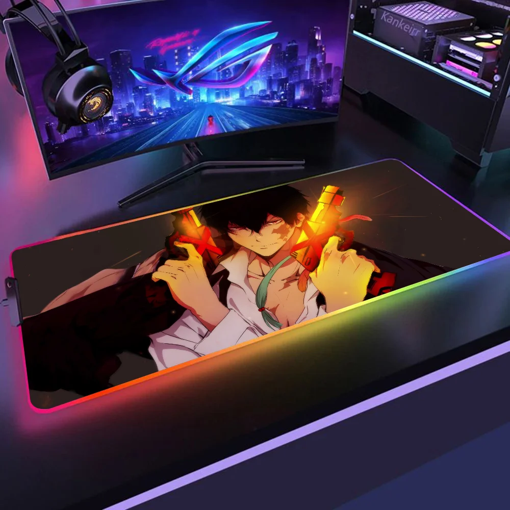 Коврик для мыши Xanxus Hitman Reborn XXL RGB Коврики игровой HD Черные аксессуары геймеров
