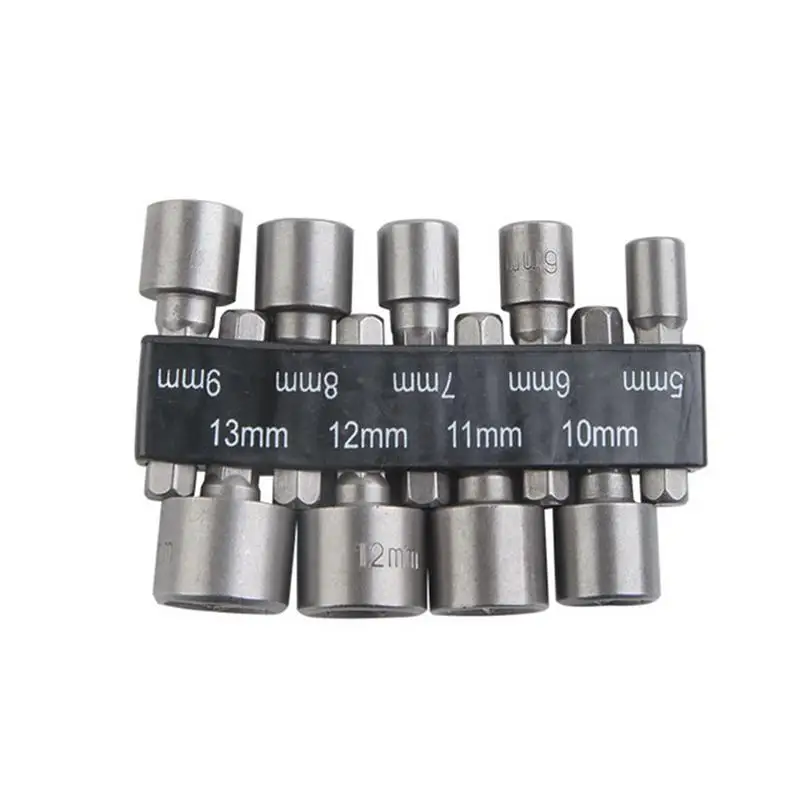 

Hexagonal Nut Socket Set Hex Power Nut Driver Set Repairing Tool Kit Suitable For Quicker Change Chuck Electric Screwdriver
