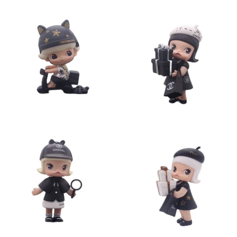 

POP MART Genuine Originalmolly Shopaholic Series Blind Box Cute Kawaii Creative Car Decoration Valentine's Day Girlfriend Gift