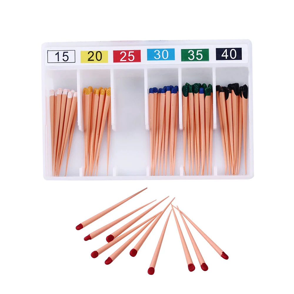 60 шт./кор. стоматологические точки Gutta Percha AZDENT Gapadent конус 0 06 размер 15 # /20 /25 /30 /35 /40