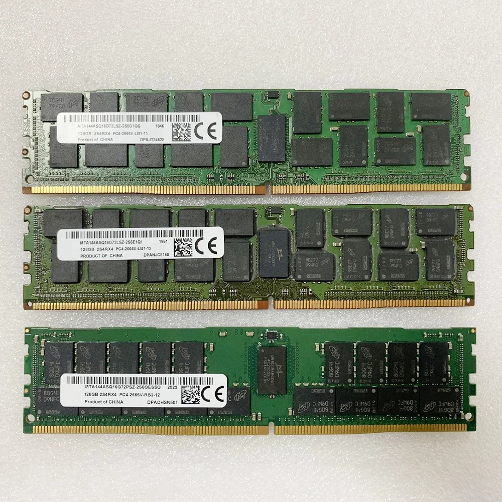 

1 PCS MTA144ASQ16G72LSZ 128GB 128G DDR4 2666MHz 2S4RX4 PC4-2666V ECC REG For MT Server Memory Fast Ship High Quality