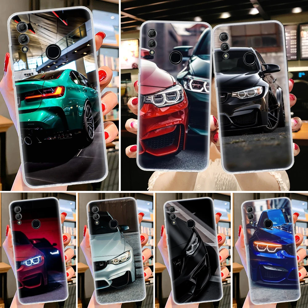 Blue Red Car M3 M4 Phone Case for Huawei Honor 10 Lite 9 8A 8X 9X 8S Y5 Y6 Y7 Y9S P Smart Z 2019 20 Pro 50 1020i Cover Coque