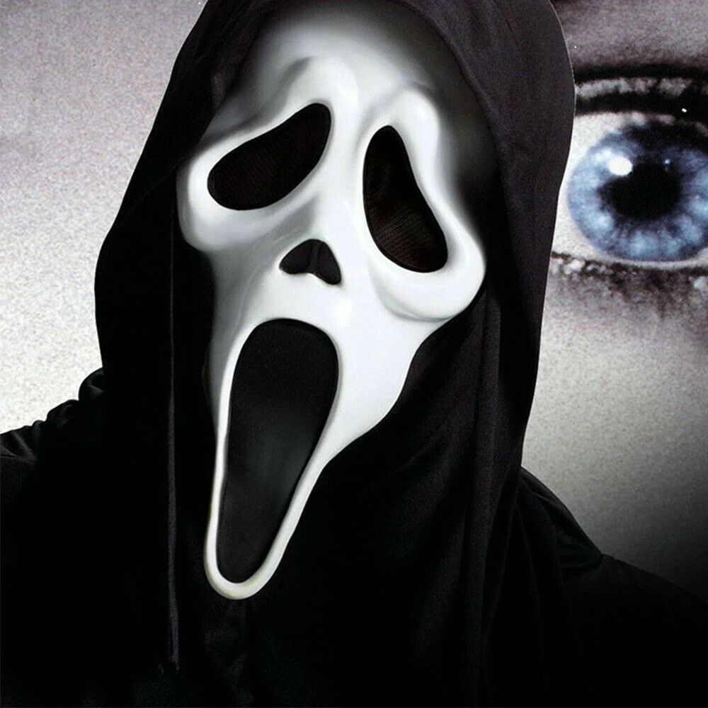 

Ghost Face Horror Mask Halloween Killer Cosplay Adult Costume Accessories Props