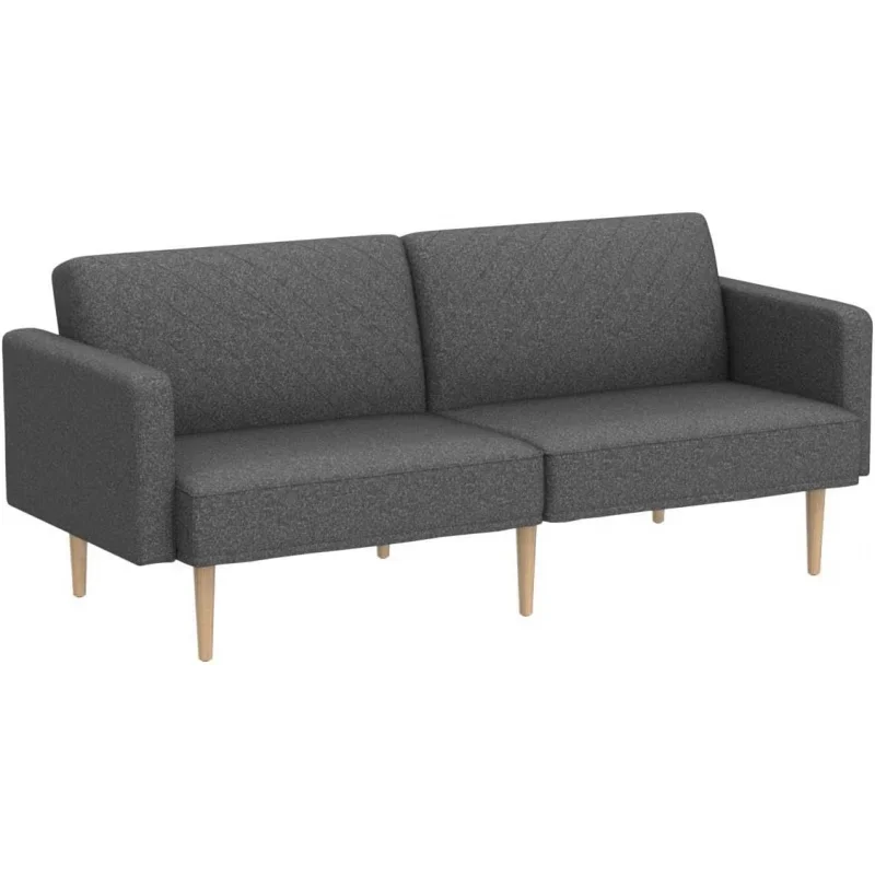 153 Bed Small Sleeper Loveseat Mid Century Modern Futon Couch Sofa Cama Couches for Living Room (Da